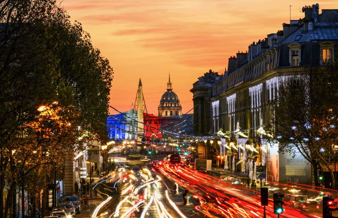 Piazza della Concordia sotto Natale, Parigi