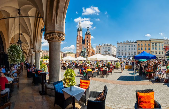 Piazza del Mercato, Cracovia