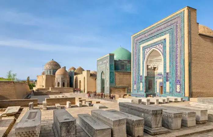 Shah-i-Zinda necropolis ensemble in Samarkand, Uzbekistan