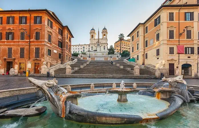 Spanish Steps at morning, Rome, Italy